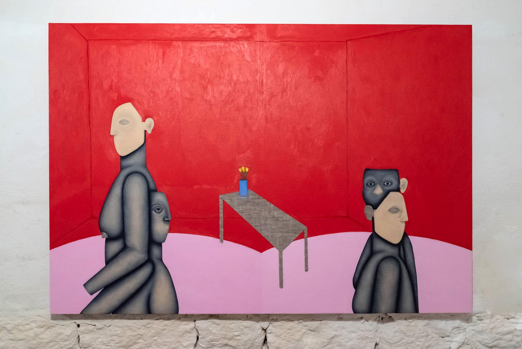 Clémence Martin, Ça chauffe #1 (Triomphe de la défaite), 2019, huile sur toile