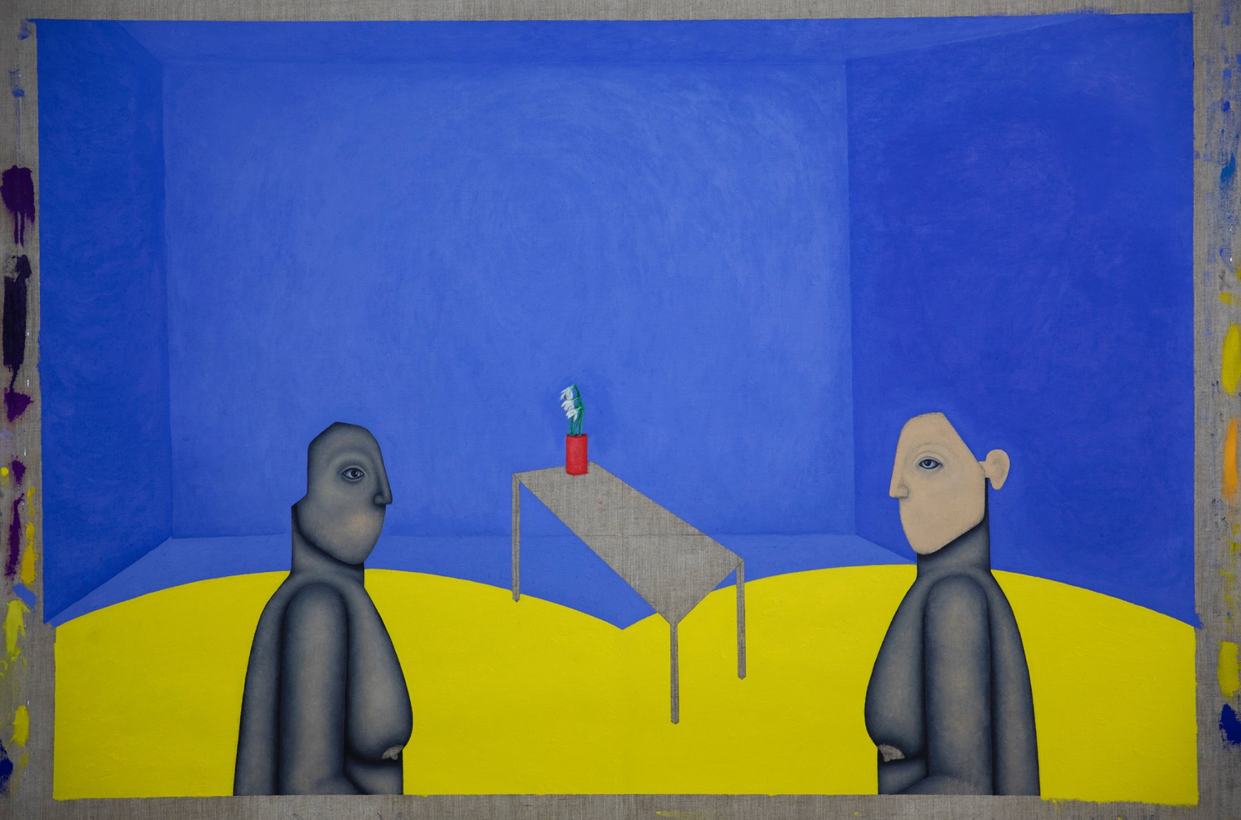 Clémence Martin, Ça chauffe #2 (Triomphe de la défaite), 2019, huile sur toile