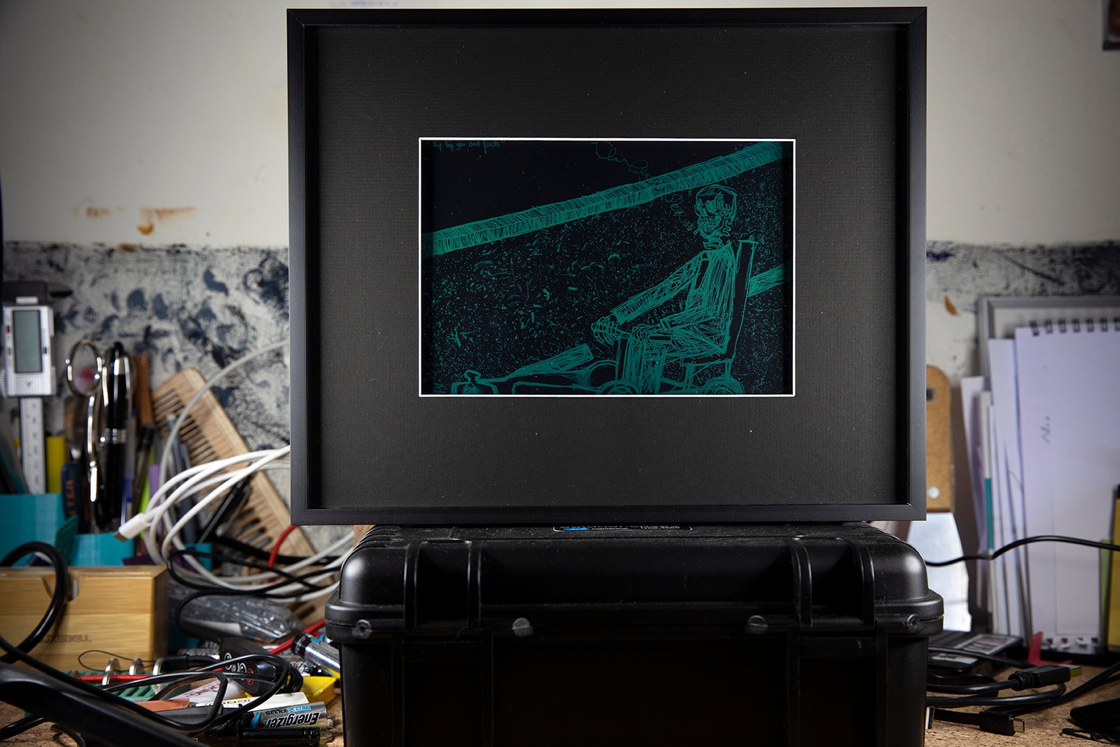 Clémence Martin, Bip bip you sad fuck, 2020, tablette LCD 9″