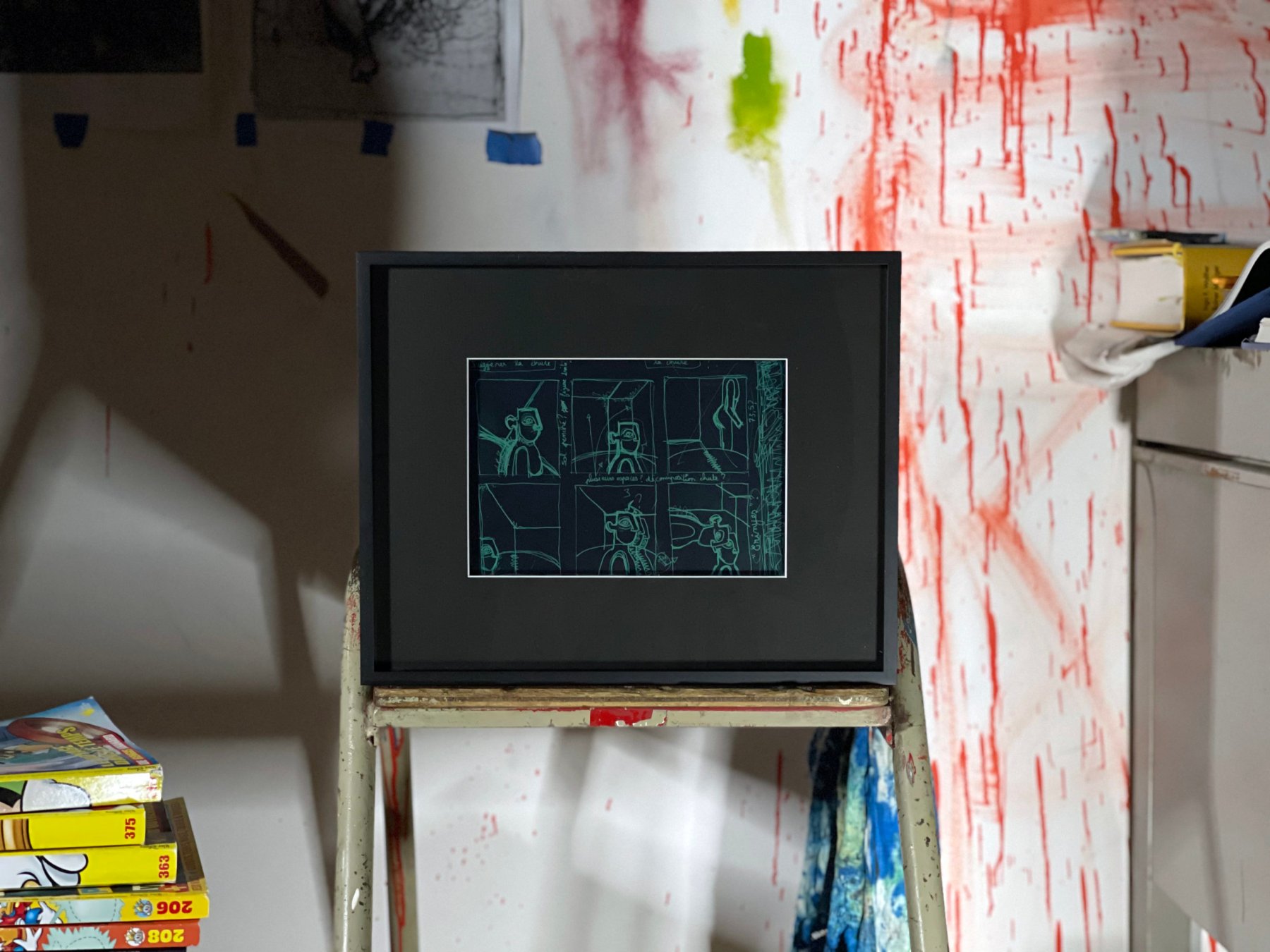 Clémence Martin, Recherche la chute soi même, 2020, tablette LCD 9″