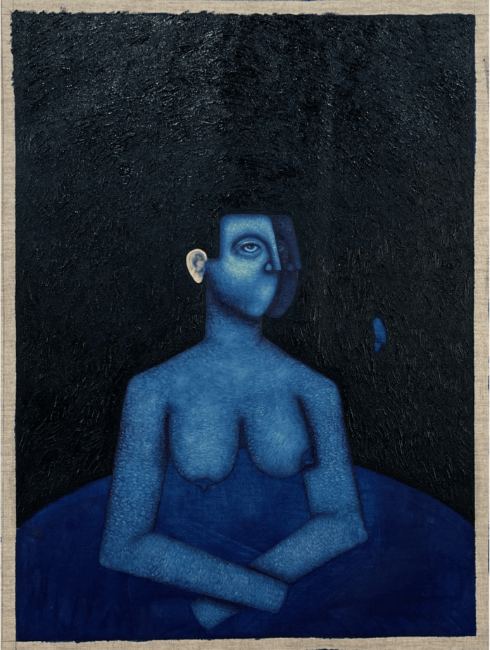 Clémence Martin, Dissociation tardive, 2021, huile sur toile