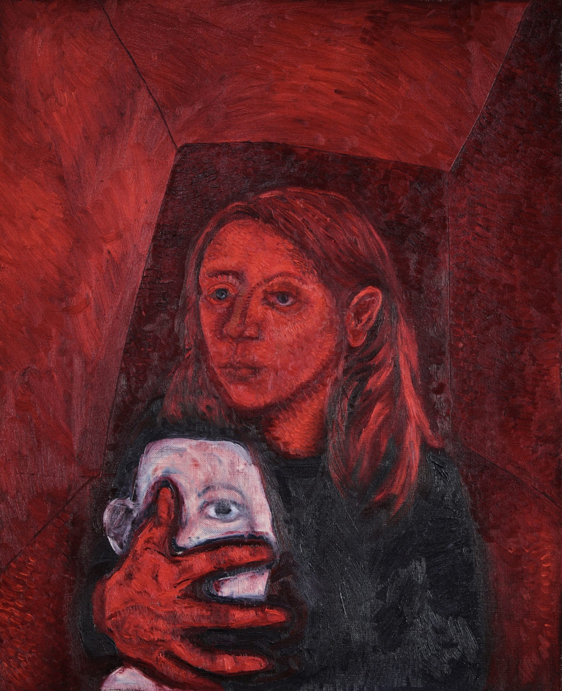Clémence Martin, Esse, me protecting my, from, 2021, huile sur toile