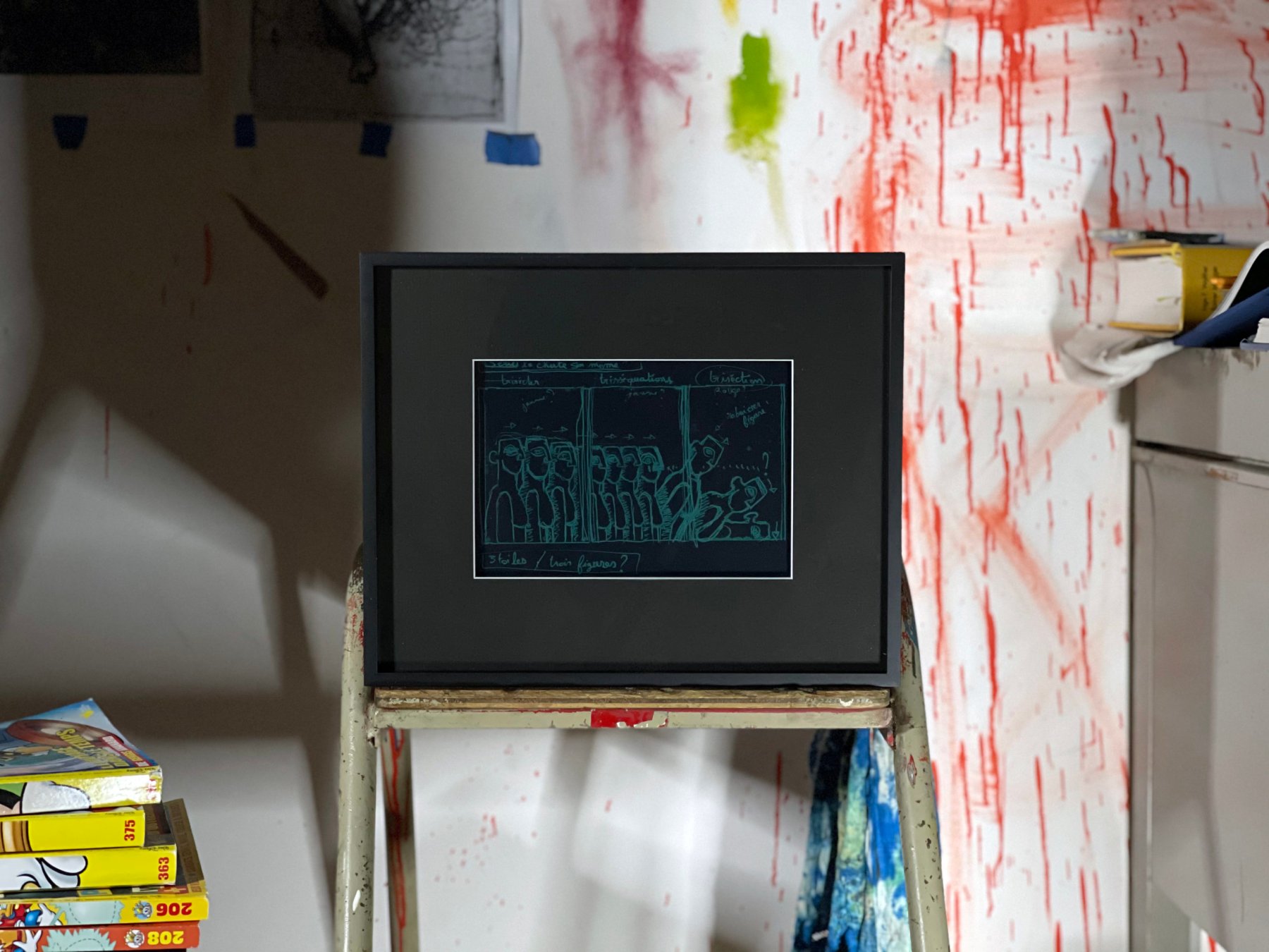 Clémence Martin, Trisécter, triséquassions, triséction, 2021, tablette LCD 9″