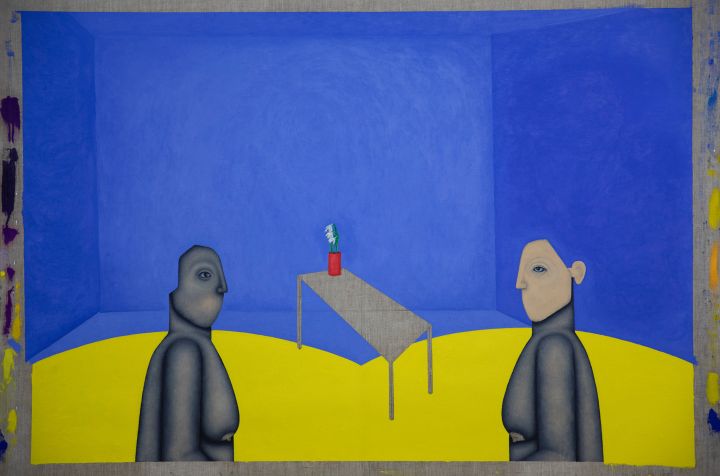 Clémence Martin, Ça chauffe #2 (Triomphe de la défaite), 2019, huile sur toile