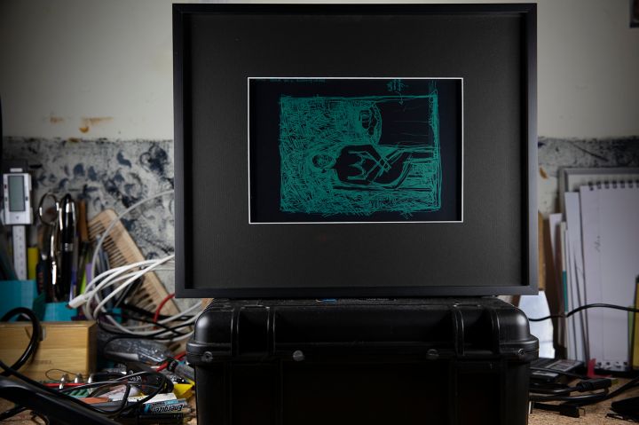 Clémence Martin, Sans Titre 2, 2019, tablette LCD 9″