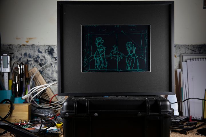 Clémence Martin, Triomphe de la défaite, 2019, tablette LCD 9″